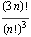 (3n)!/(n!)^3