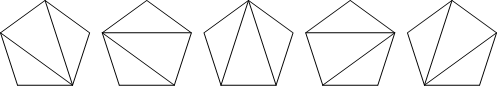 pentagon triangulations