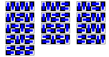 Thirteen 2-by-6 boards