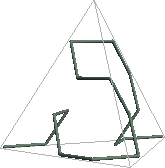 iteration 1 of 3D arrowhead curve